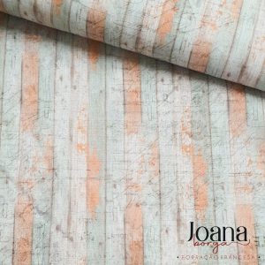 TECIDO DIGITAL (FUNDO AMADEIRADO) - COLEÇÃO BON VOYAGE POR JOANA BORGA