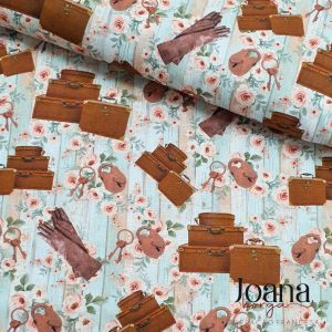 TECIDO DIGITAL (MALINHAS) - COLEÇÃO BON VOYAGE POR JOANA BORGA