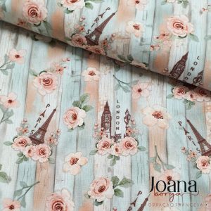 TECIDO DIGITAL (PARIS,LONDON) - COLEÇÃO BON VOYAGE POR JOANA BORGA