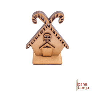 ENFEITE DE BALCÃO CASINHA DE NATAL (Bengala de Doces)