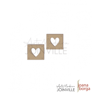 PLAQUINHAS COSTURA 04     CORAÇÃO VAZADO