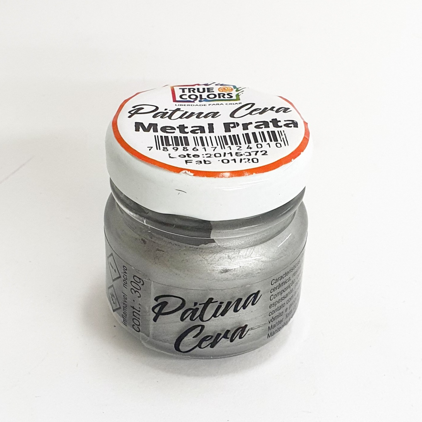 PÁTINA CERA METAL PRATA 30g - TRUE COLORS (Cod. 6490-30)