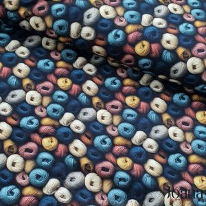 TECIDO 3D NOVELOS COLORIDOS - ALGODÃO DIGITAL 0,50X1,50 CM - 3 D