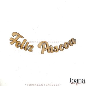 FELIZ PÁSCOA FRASE CURVADA