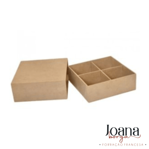 CAIXA GAVETA BOMBOM QUADRADA 16x15,5x6 cm