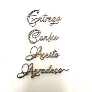 ENTREGO, CONFIO, ACEITO E AGRADEÇO 02 - 13,5X20,4CM (Cod. 2003361)