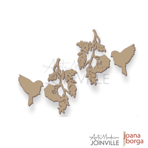 APLIQUE GALHOS E PÁSSAROS 21