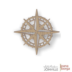 APLIQUE VIAGEM 08 (Rosa-dos-Ventos) - P