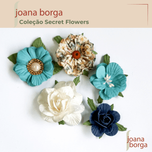 KIT FLORES 01 - JARDIM DOS SONHOS (COLEÇÃO SECRET FLOWERS POR JOANA BORGA)