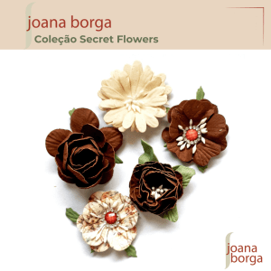 KIT FLORES 04 - ENCANTO RÚSTICO (COLEÇÃO SECRET FLOWERS POR JOANA BORGA)