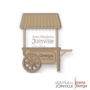 APLIQUE PÁSCOA 04 (Carrinho de Cenouras) - M