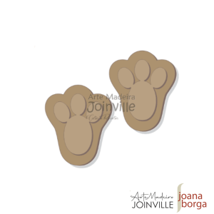 APLIQUE PATINHAS DE COELHO