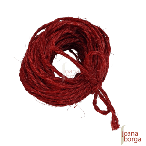 CORDA SISAL VERMELHO - 10 METROS