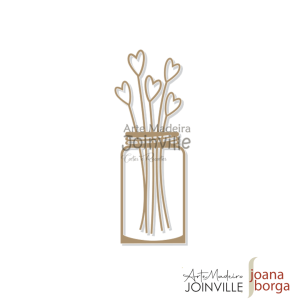 APLIQUE POTINHO (Flor Coração) 06 - M