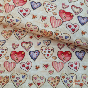 TECIDO DIGITAL FLORALICE CORAÇÕES