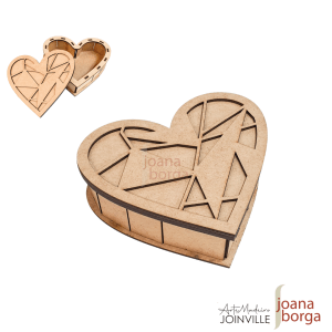 CAIXA CORAÇÃO (Com Aplique) - P