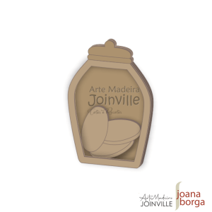 POTE DE BISCOITOS 3D (Shakerbox)