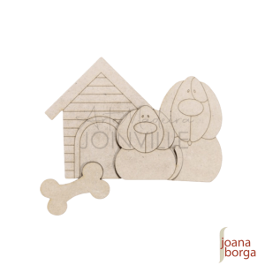 APLIQUE PET PC 03 (Cachorros, Casa e Osso)