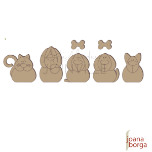 APLIQUE PET GATO E CACHORROS PC 05 (Cat and Dogs) P