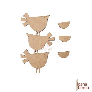 APLIQUE GALHOS E PÁSSAROS