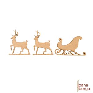 APLIQUE NATAL TRENÓ E RENA