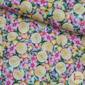 TECIDO DIGITAL FRUTA E FLOR