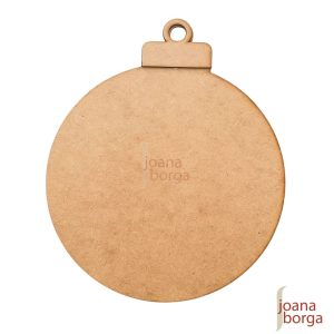 PLACA REDONDA BOLA DE NATAL