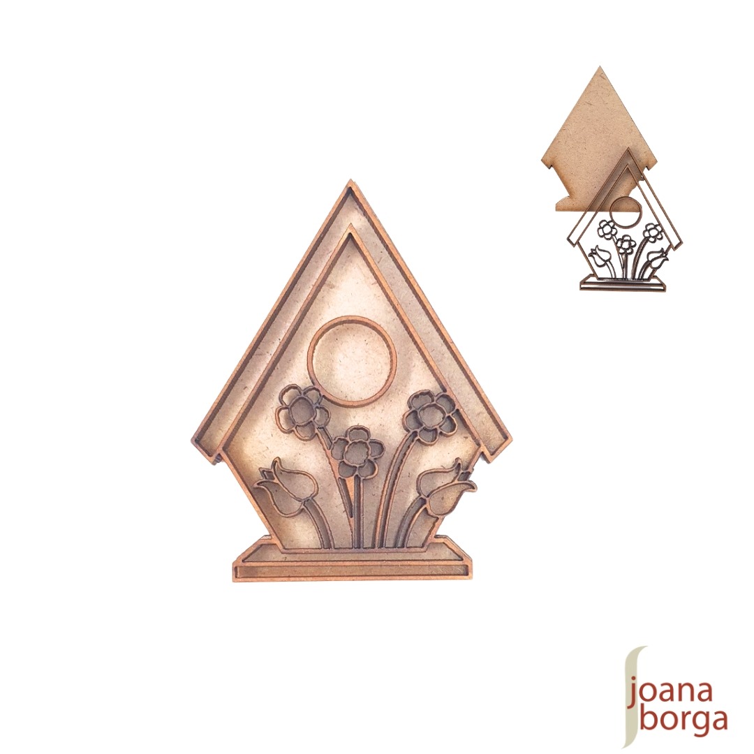 APLIQUE CASINHA DE PASSARINHO SOBREPOSTA – 5,5x7cm