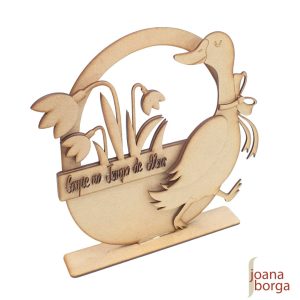 PLACA GANSA COM TULIPAS