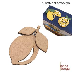 APLIQUE LIMÃO com folha sobreposta