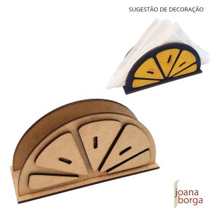 PORTA-GUARDANAPOS BORDA REDONDA LIMÃO