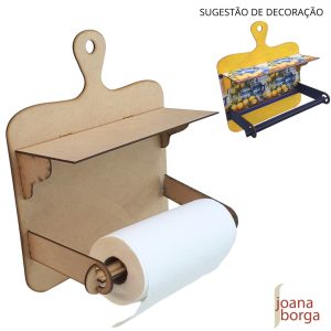 PORTA CONDIMENTO PRATELEIRA E ROLO DE PAPEL