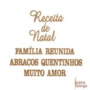 RECEITA DE NATAL FRASE
