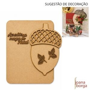 PLACA NOZES COMPLETA COM APLIQUES