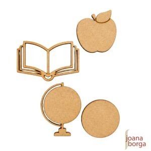 KIT LIVRO - GLOBO - MAÇÃ APLIQUES