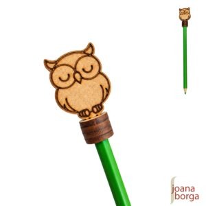 PONTEIRA PARA LÁPIS / CANETA - CORUJA