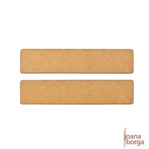PLACA RETANGULAR 14,5 x 3,5cm - 2 unidades